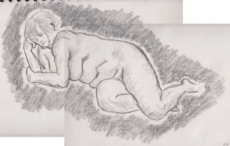 Lady, reclining