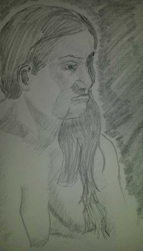 Portrait, head and upper torso, female