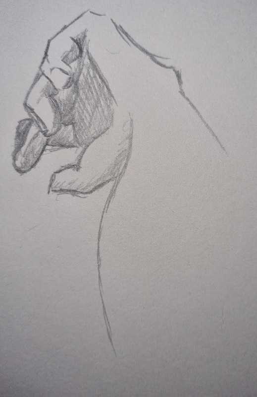 Arm study, 2 of 3, pencil
