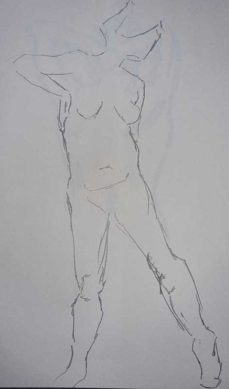Woman, 2 of 9, standing, short pose