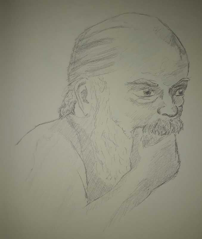 Man, 4 of 7, portait, pencil