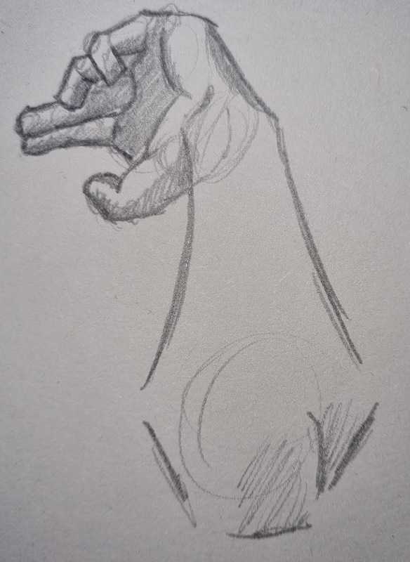 Arm study, 3 of 3, pencil