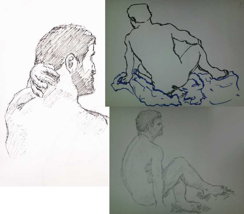 Man, three views