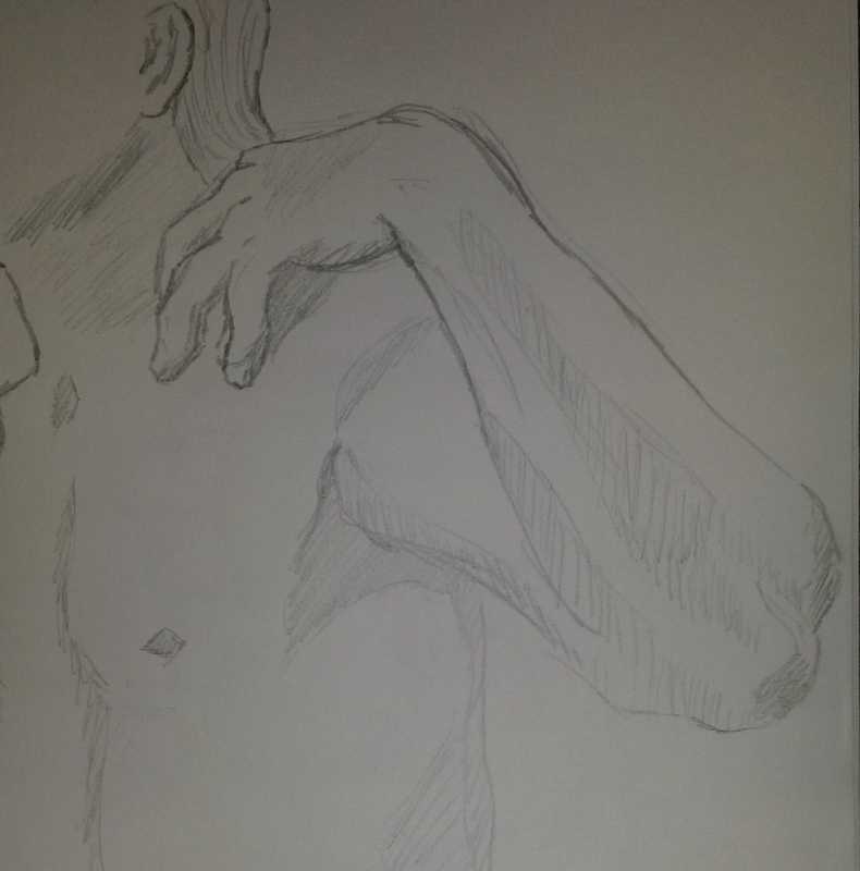 Hand and shoulder