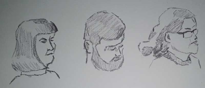 Artist sketches, 4 of 4, pencil