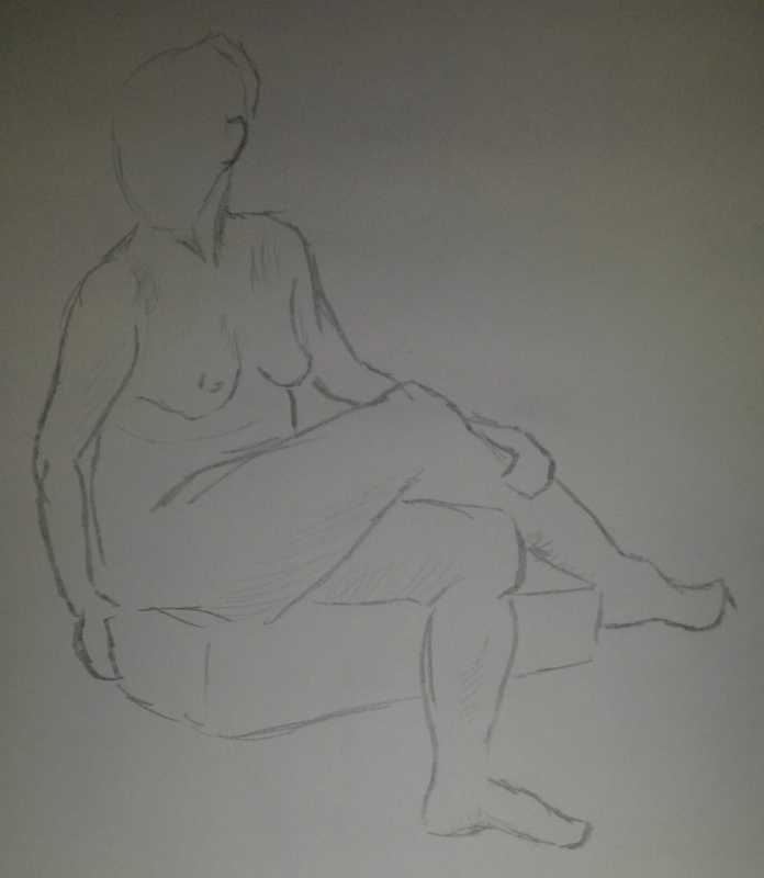 Lady, seated