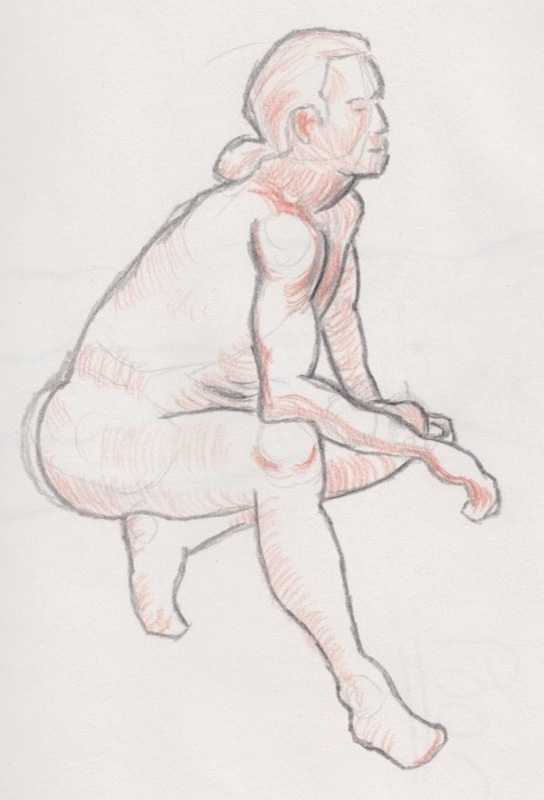 Man, crouching