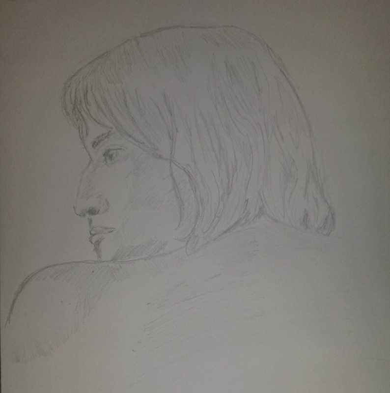 Woman, 4 of 5, portrait over shoulder