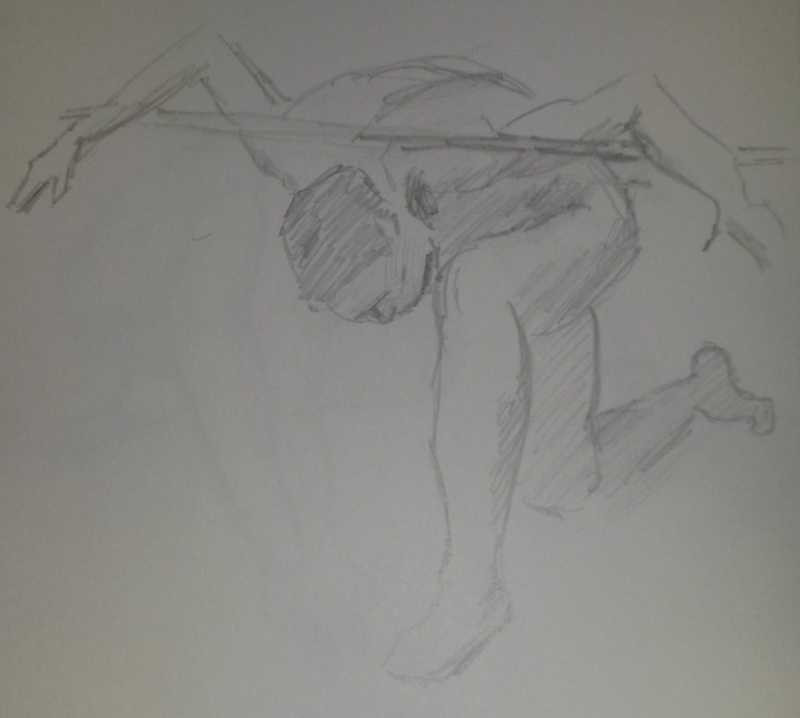 Man, kneeling