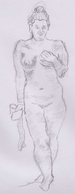 Lady, standing